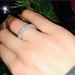 Tacori Style Pave Diamond Eternity Band 3/4 ctw